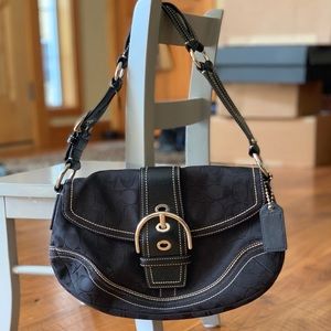 Coach black signature C Handbag